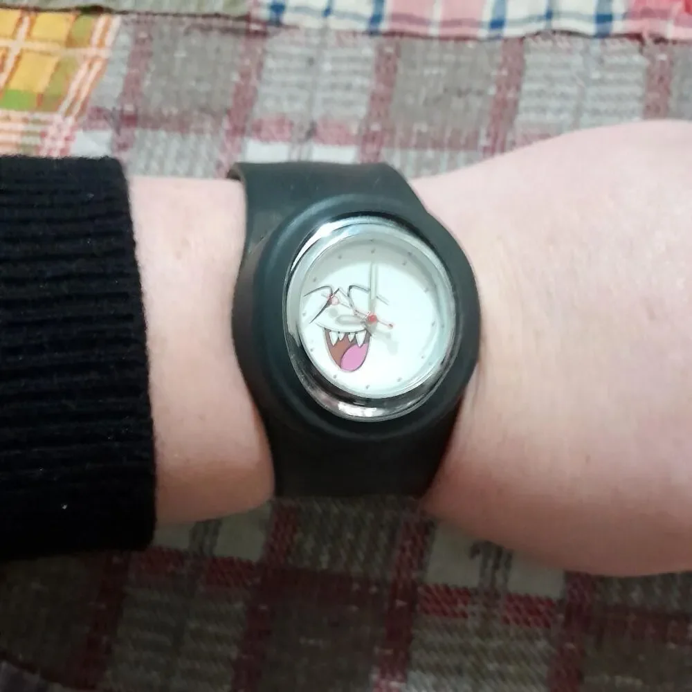 Nintendo Men's Black and White Watch